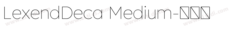 LexendDeca Medium字体转换